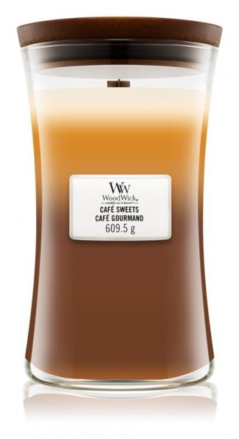 Ароматична свічка з тришаровим ароматом Woodwick Large Trilogy Cafe Sweets 609 г Ароматична свічка з тришаровим ароматом Woodwick Large Trilogy Cafe Sweets 609 г